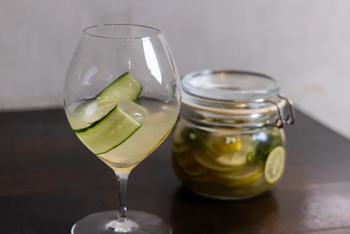 青柑橘とディルのレモネード