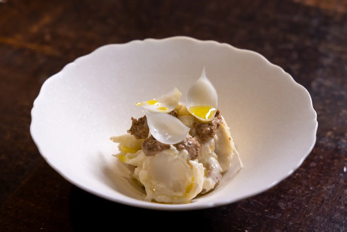 百合根とカシューナッツの白和え