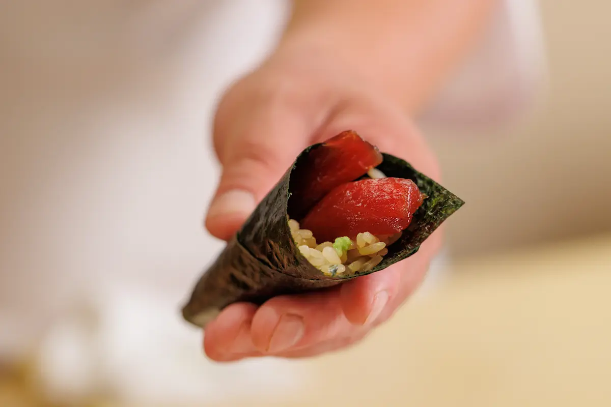 ホームパーティにぴったり、三種の手巻き寿司